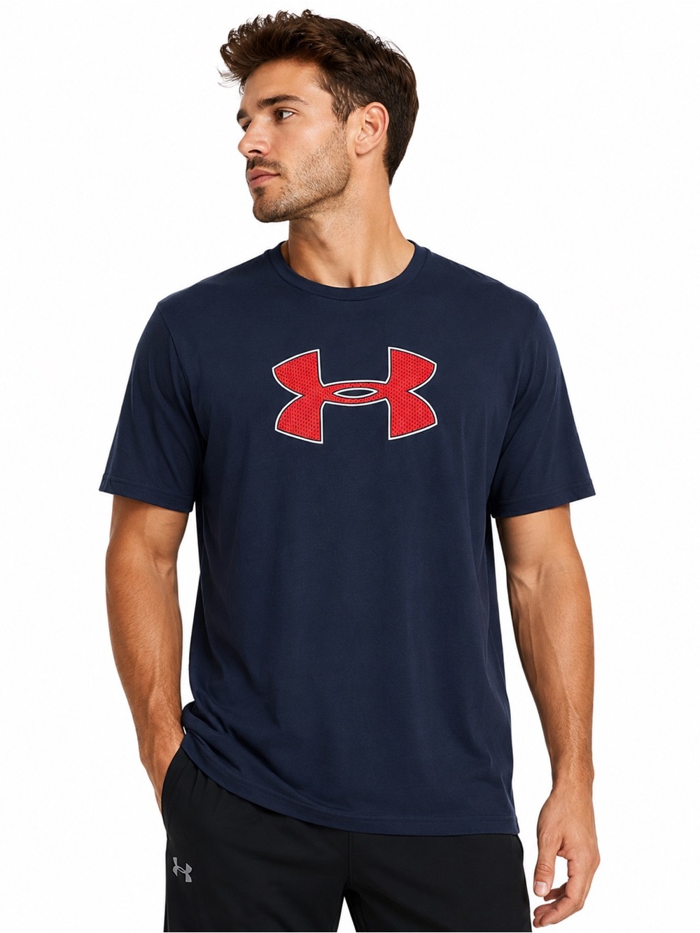 Under Armour HeatGear
Loose Fit Logo T-Shirt Men's 2XL
Navy Blue Red